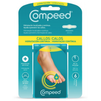 Compeed callos Hidratación Continua, 6 Apósitos
