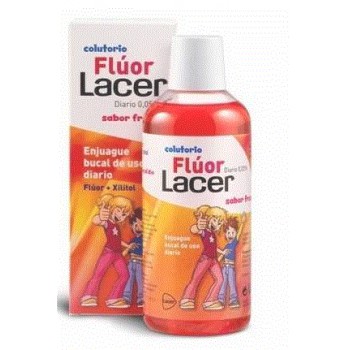 Lacer Colutorio Fluor Diario Fresa, 500 ml