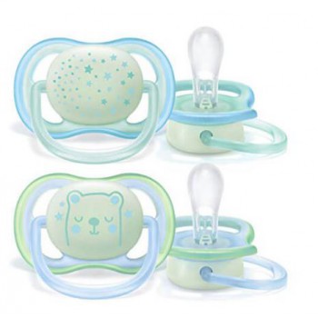 Chupete Silicona Philips Avent 0-6M 2U Nocturno