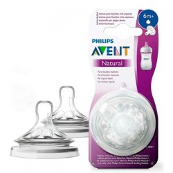 Tetina Natural Liquidos Espesos Avent Philips +6 M 2U