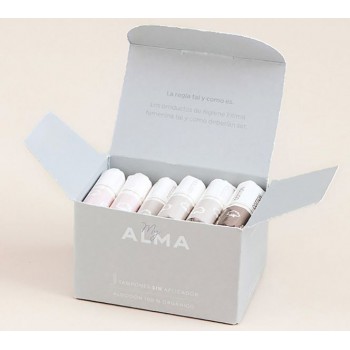 Tampones MyAlma Algodón sin Aplicador - Tamaño Mini
