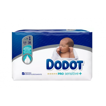 Pañal Infantil Dodot Pro Sensitive T1 38U