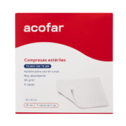 ACOFAR COMPRESAS GASA ESTERIL 100UD