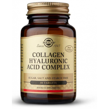 Solgar - Ácido hialurónico complex con colágeno 120 mg - 30 comprimidos