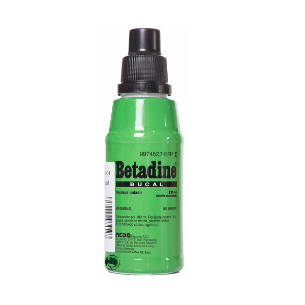 BETADINE Bucal 100mg/mL Solución Bucal 125 mL