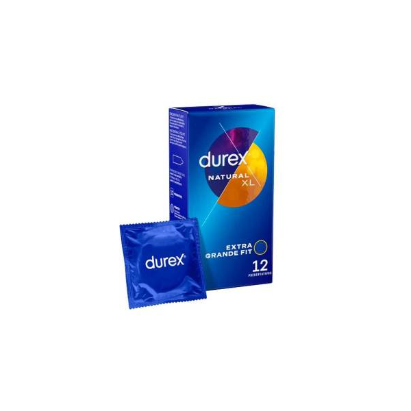 DUREX Preservativo Natural XL 12 Unidades