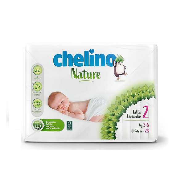 CHELINO Nature Pañales Bebé Talla 2 28 Unidades
