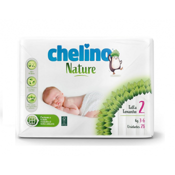 CHELINO Nature Pañales Bebé Talla 2 28 Unidades
