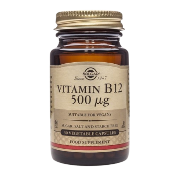Solgar - Vitamina B12 500 μg - 50 cápsulas vegetales