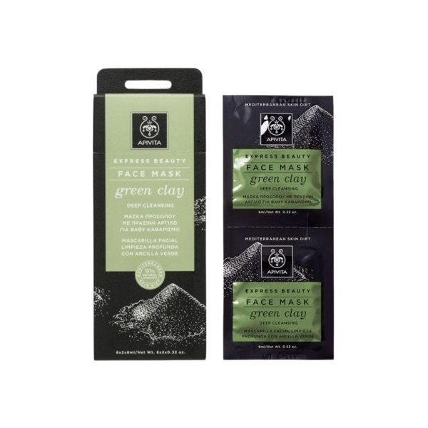 Face Mask Green Clay Apivita