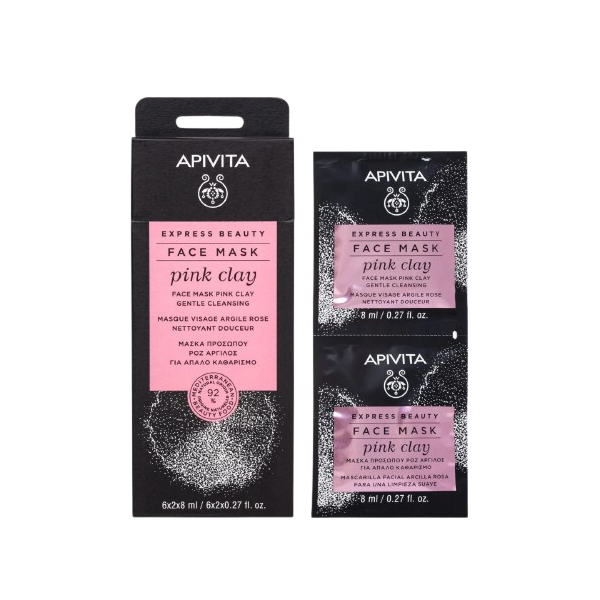 Face Mask Pink Clay Apivita