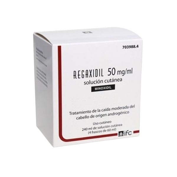 Regaxidil 50mg/ml Solución Cutánea 4x60mL