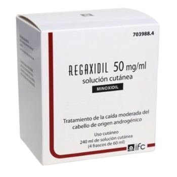 Regaxidil 50mg/ml Solución Cutánea 4x60mL
